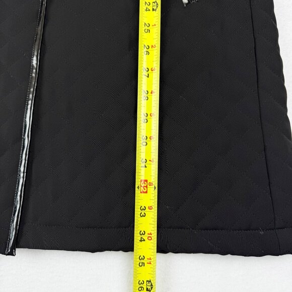 Jane Post Women's Black Trim Quilted Jacket Sz M Sleeve w/Buckles Full Lined NWT - Picture 12 of 15